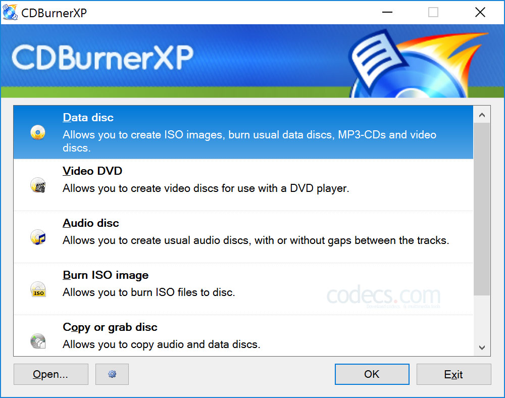CDBurnerXP 4.5.8 screenshot