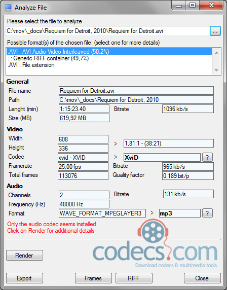 CodecInstaller 2.10.4 screenshot