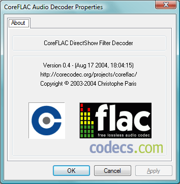 CoreFLAC 0.4 screenshot