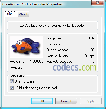 CoreVorbis 1.1.0.79 screenshot