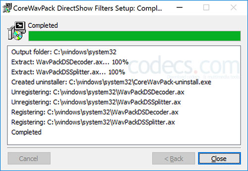 CoreWavPack 1.5.1 screenshot