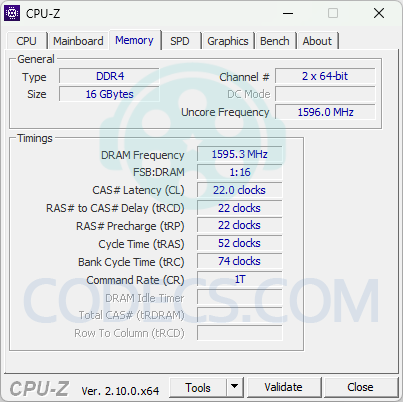 CPU-Z 2.15 screenshot