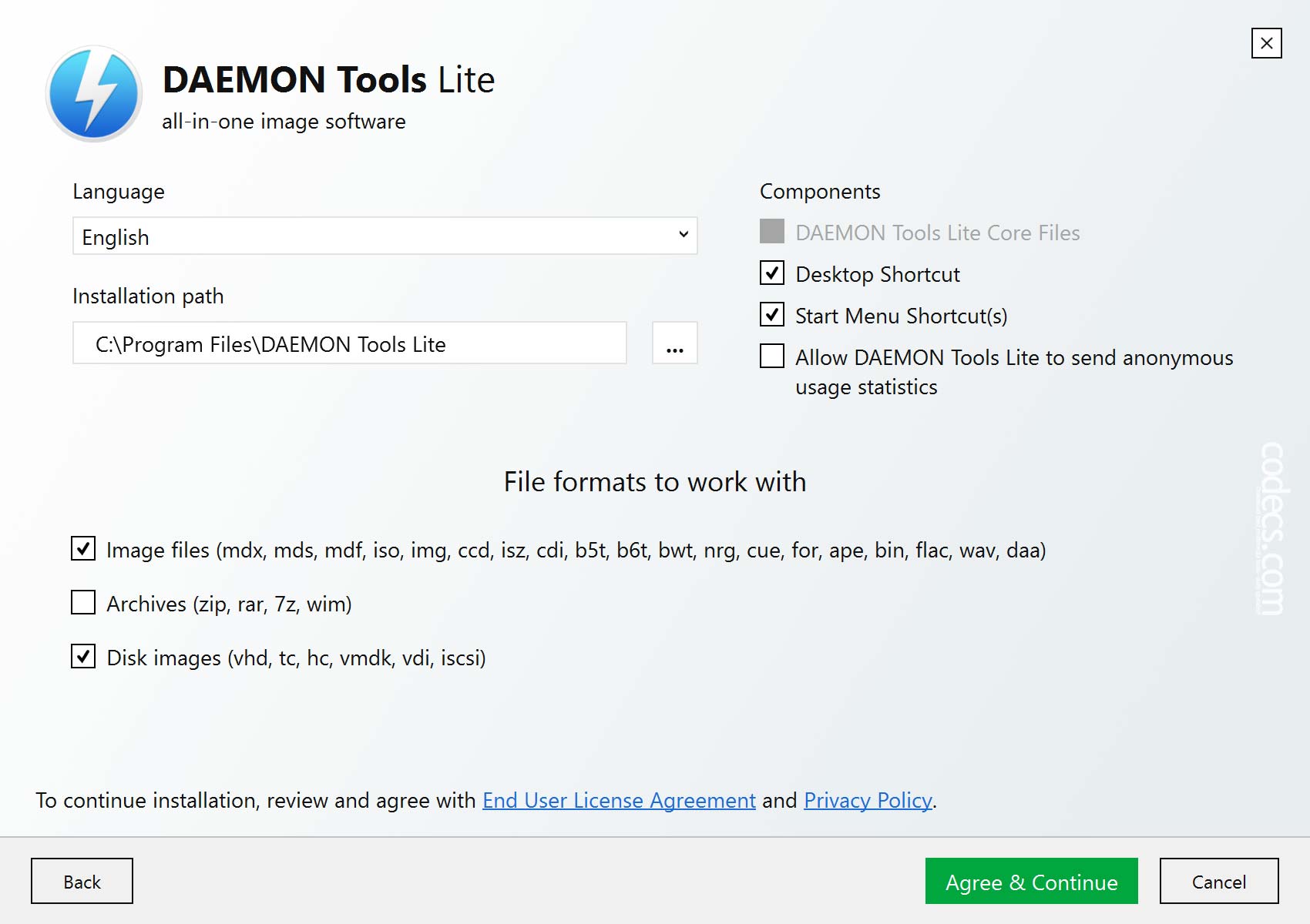 Daemon Tools Lite 11.0 screenshot