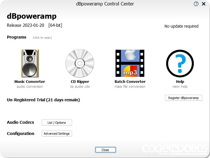 dBpoweramp Music Converter 17.4 screenshot