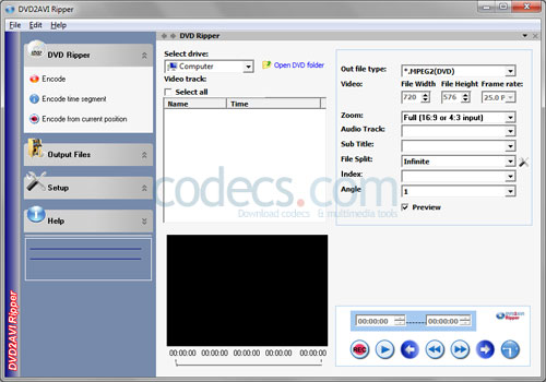 DVD2AVI Ripper 3.14 screenshot