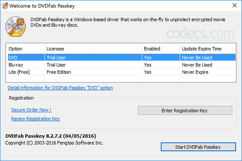 DVDFab Passkey 9.4.6.5 screenshot
