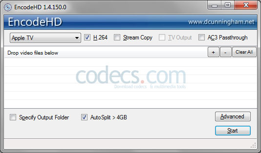 EncodeHD 1.4 screenshot