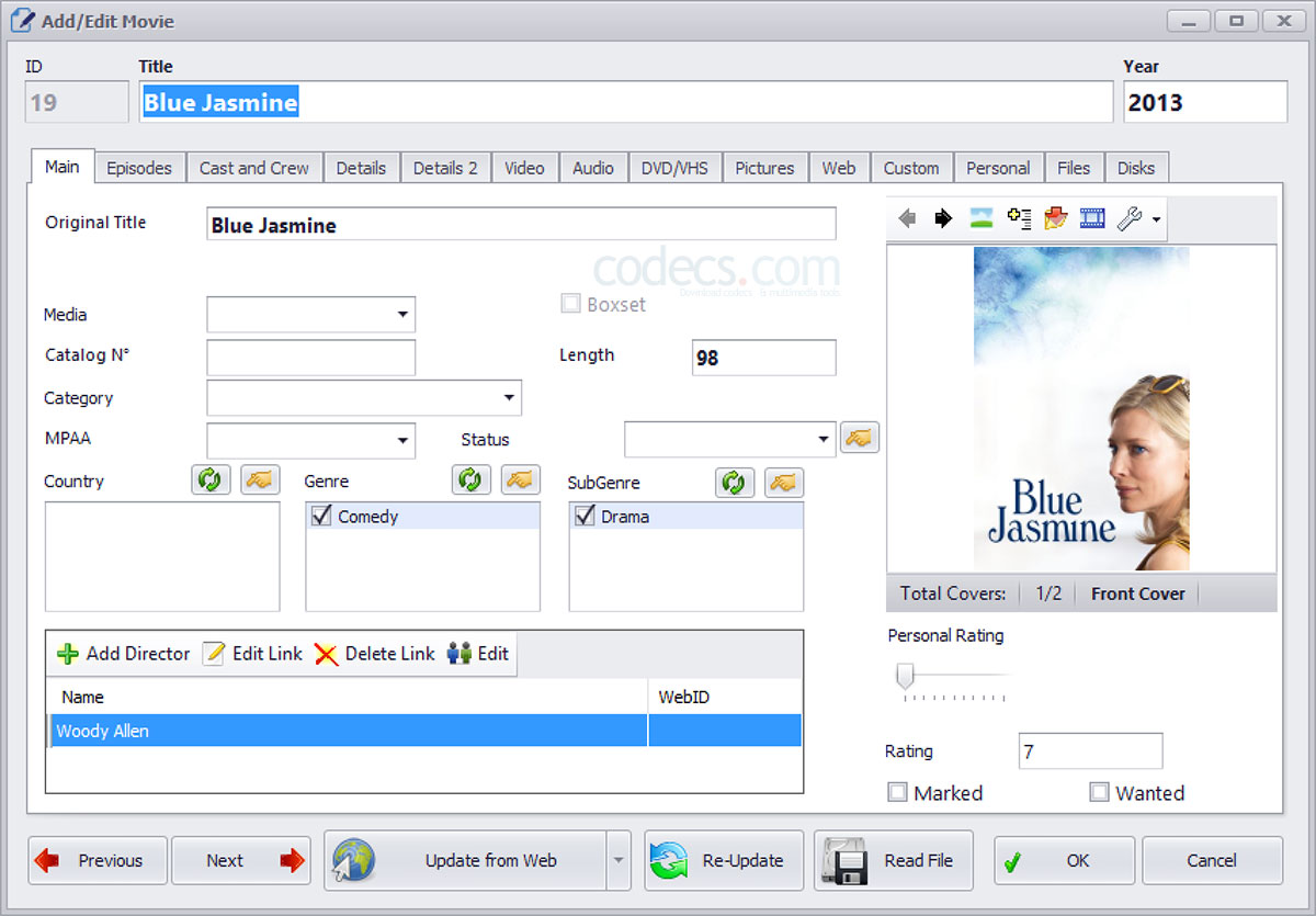 eXtreme Movie Manager 11.0 beta screenshot