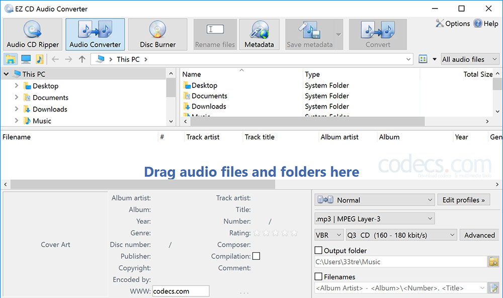 EZ CD Audio Converter 9.5.3 screenshot