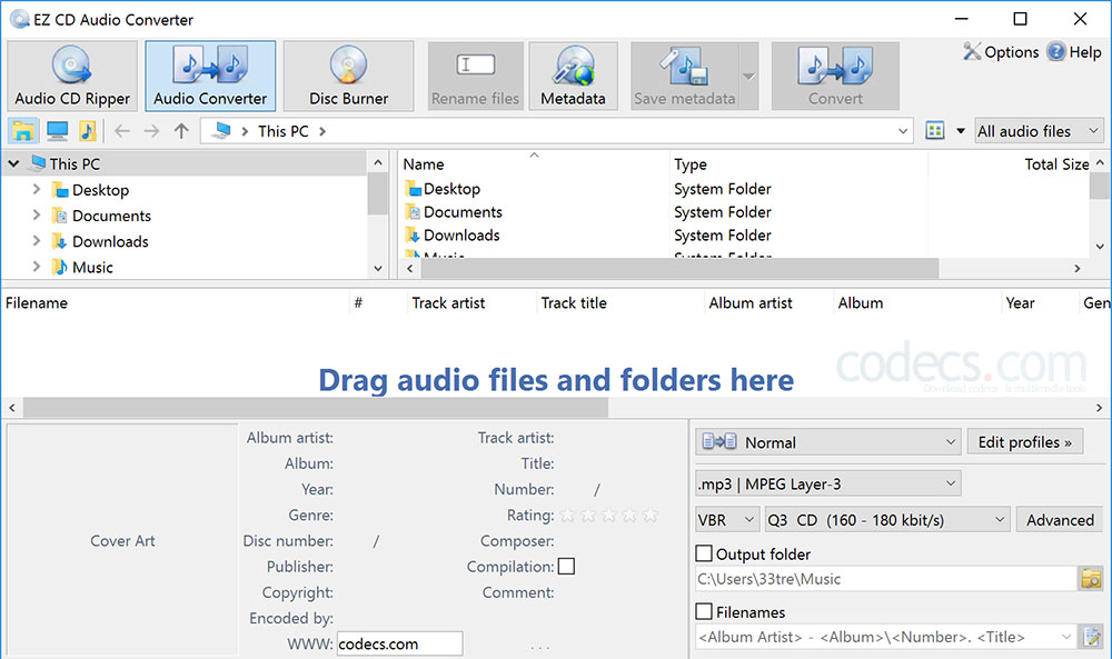 ez cd audio converter website