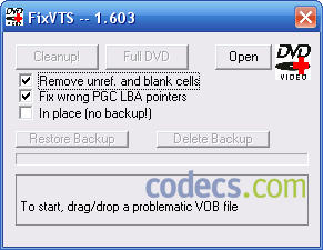 FixVTS 1.603 screenshot