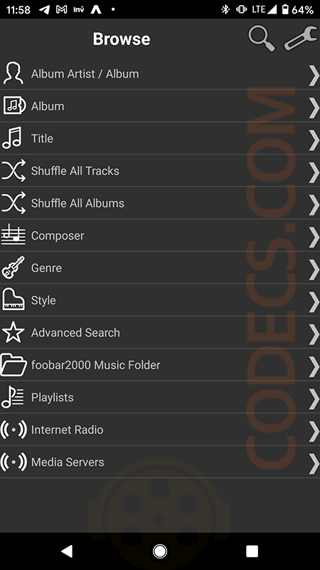 foobar2000 Mobile 1.6.7 final screenshot