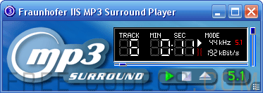 Fraunhofer IIS MP3 Surround Player 3.0.2 screenshot