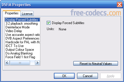 DScaler MPEG Filters 0.0.8 screenshot