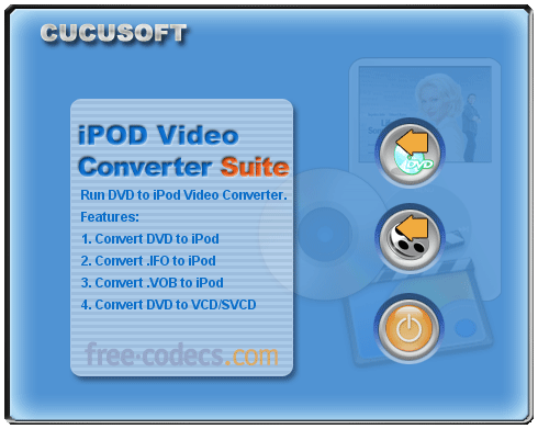 Cucusoft iPod Video Converter + DVD to iPod Converter Suite 8.16 screenshot