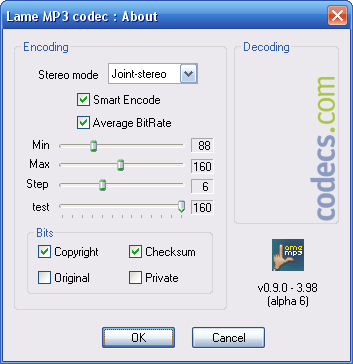 bue Fitness Fremme Free Download LAME ACM MP3 Codec 3.99.5