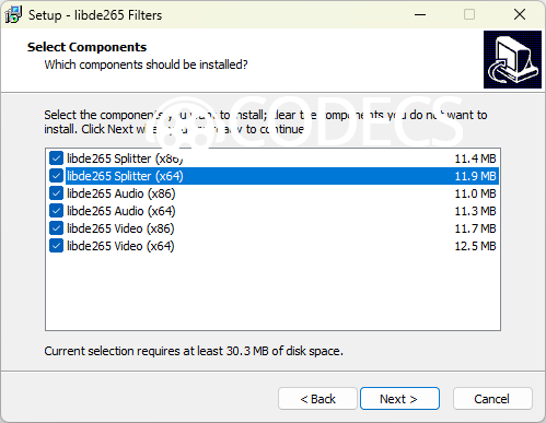 libde265 Filters 0.2 screenshot