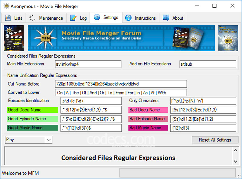 Movie File Merger 0.8 beta screenshot