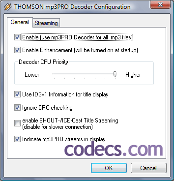 THOMSON mp3PRO Decoder Plugin 1.3 for Winamp screenshot