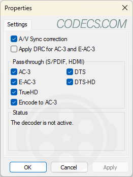 MPC Audio Decoder 1.8.3.21 screenshot