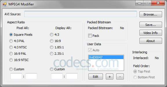 MPEG4 Modifier 1.4.6 screenshot