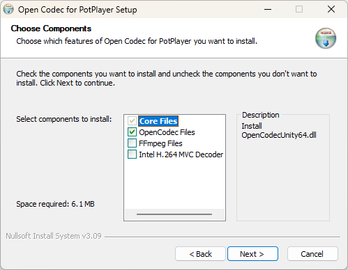 OpenCodec for PotPlayer screenshot