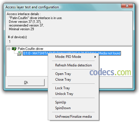 Patin-Couffin Access Layer 37 screenshot