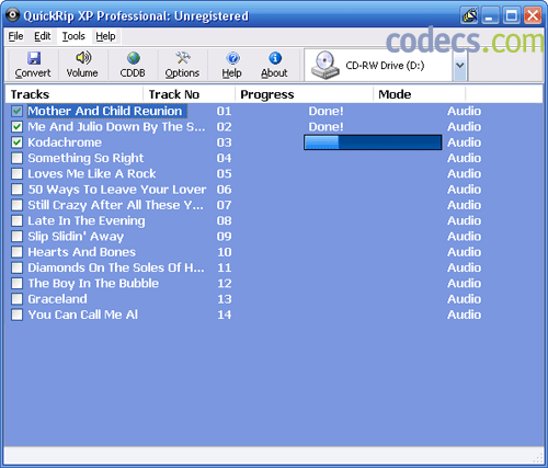 QuickRip XP Professional 1.0 rc1 screenshot