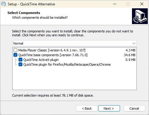 QuickTime Alternative 3.2.2 screenshot