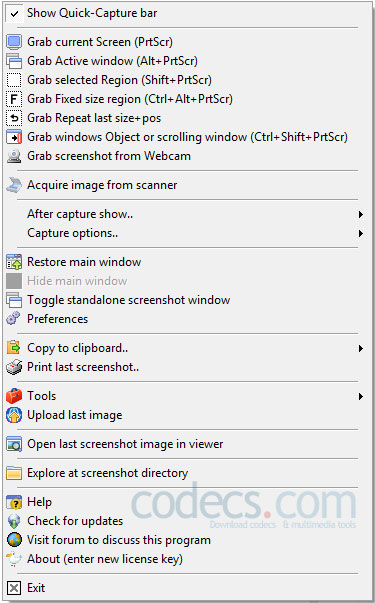 Screenshot Captor 4.43 beta screenshot