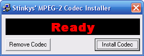 Stinky's MPEG-2 Codec 1.2.0.79 screenshot