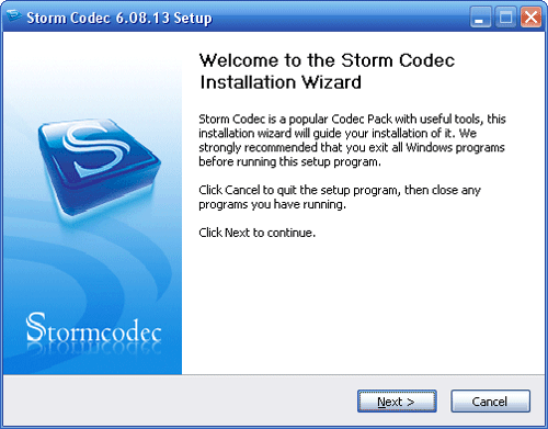 Storm Codec 3 08.03.01 screenshot