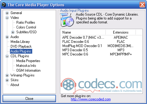 The Core Media Player 4.11 screenshot