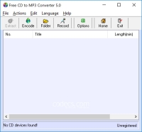 Free CD to MP3 Converter 5.0 screenshot