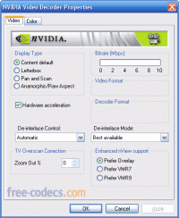 nVIDIA PureVideo Decoder 1.02-223 screenshot