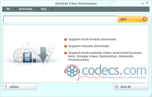 UltraGet Video Downloader 3.0.7 screenshot
