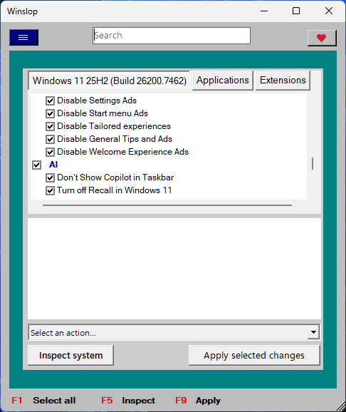Winslop 0.25.11 screenshot