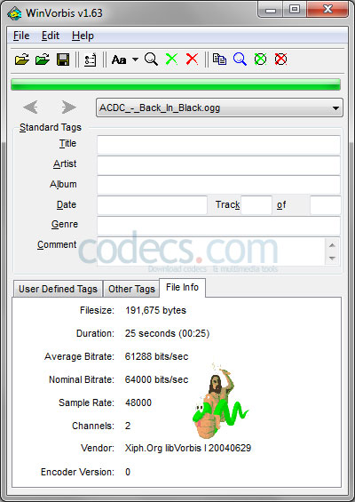 WinVorbis 1.63 screenshot