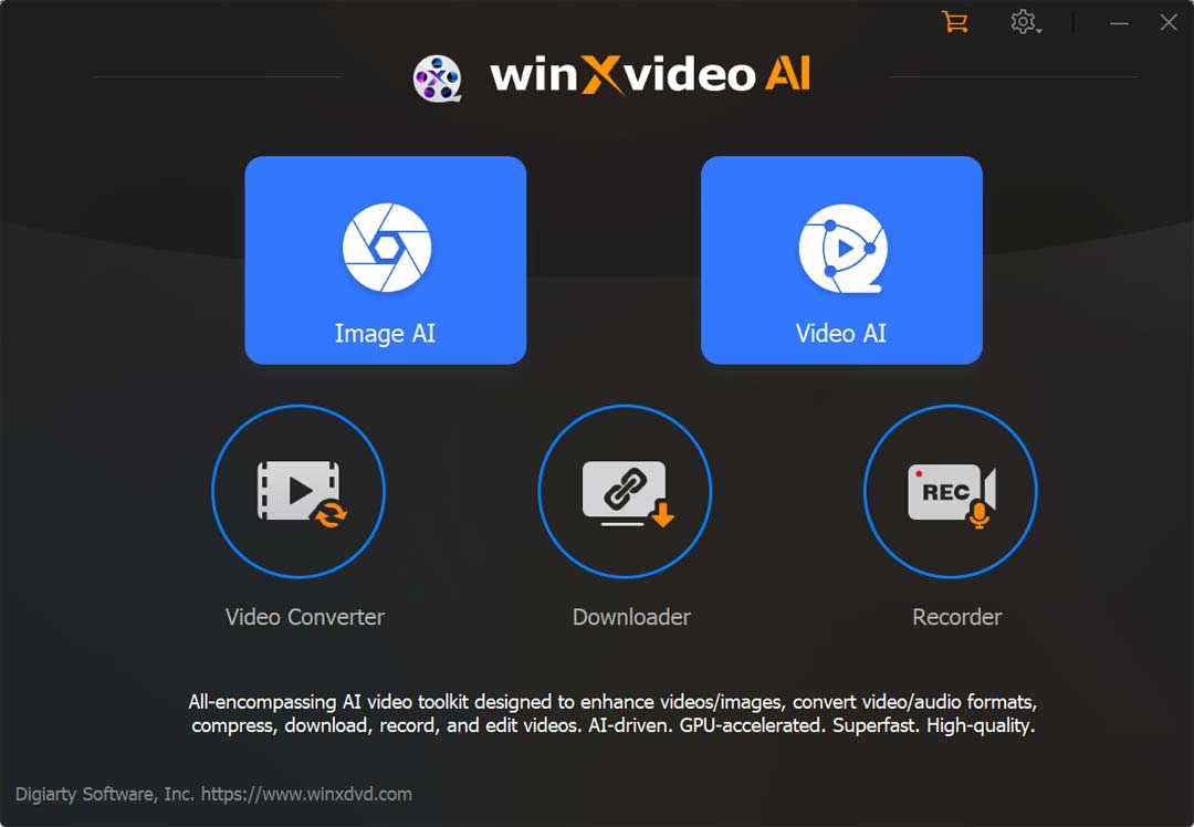 Winxvideo AI 2.1 screenshot