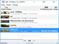 4K Video to MP3 screenshot