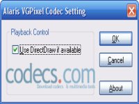 Alaris VGPixel codec 3.10 screenshots