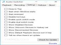 Audio Switcher screenshot