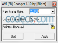 AVI Frame Rate Changer 2012 screenshots