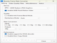 Bluesky Frame Rate Converter 4.7.1 screenshots