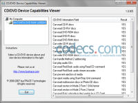 CD/DVD Capabilities Viewer 1.0.005 screenshots