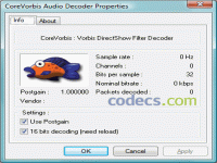 CoreVorbis 1.1.0.79 screenshots
