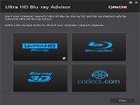 CyberLink Ultra HD Blu-ray Advisor 2.3201 screenshots