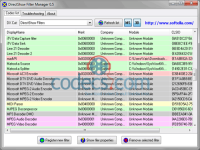 DirectShow Filter Manager 0.5 screenshots