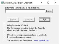 DllRegSvr 3.0 screenshots