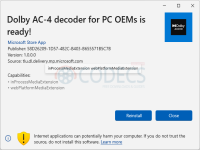Dolby AC-4 Decoder screenshot